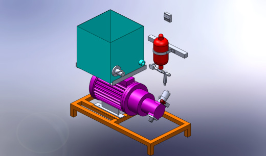 测试泵和气缸的液压装置缩略图